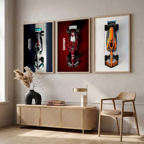 Image of kotart Big Sports Cars Framed Posters Gift Items for Boys Room Wall Decoration Bedroom Living Room Office Studio Decor | Car Poster Frame for Wall Decor Set Of 3 Size (14x20 Inch)