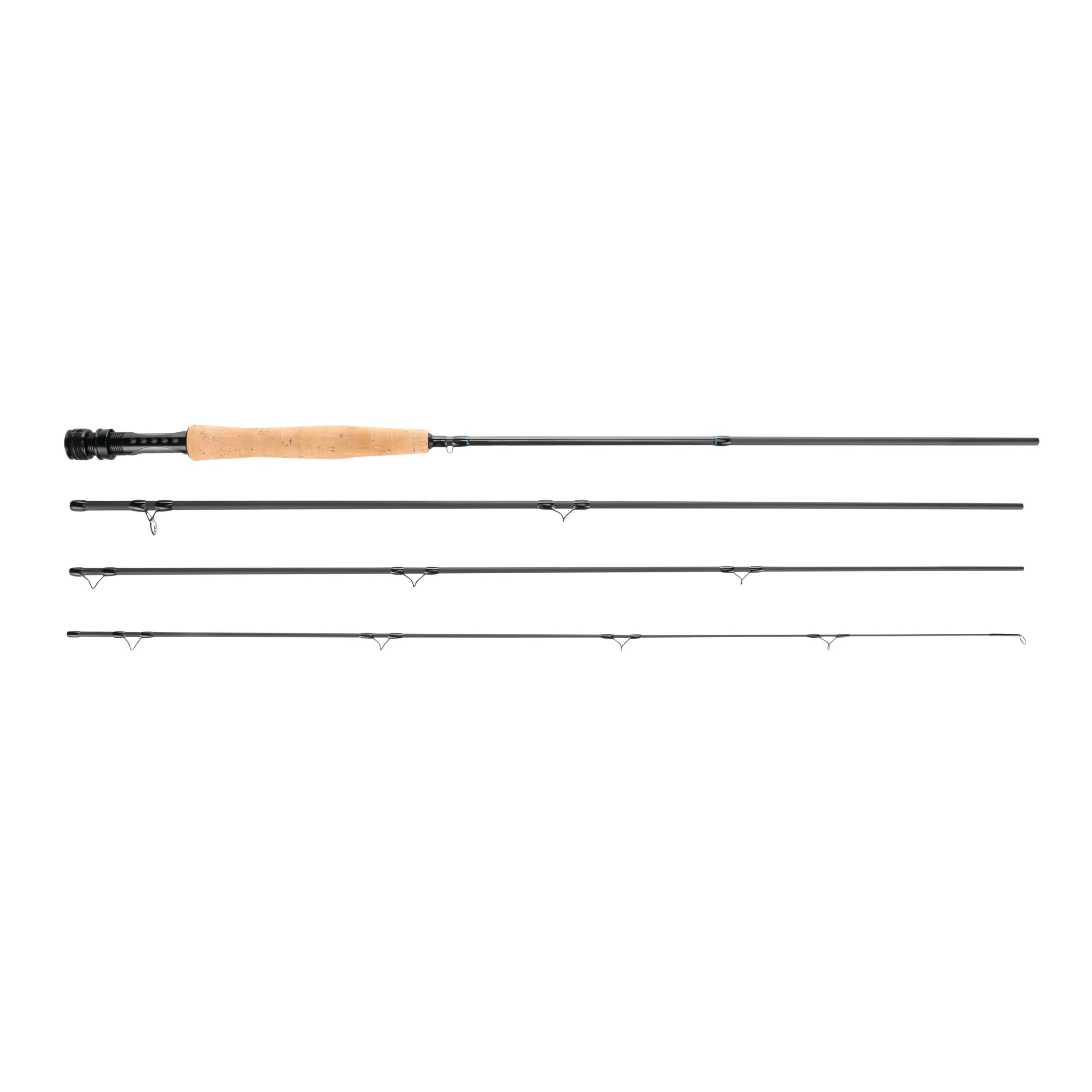 Shakespeare Cedar Canyon Elite Canna da mosca, Costruzione in fibra di carbonio premium, lanci di precisione, 4 pezzi, portamulinello in alluminio leggero, manico in sughero - disponible en tailles
