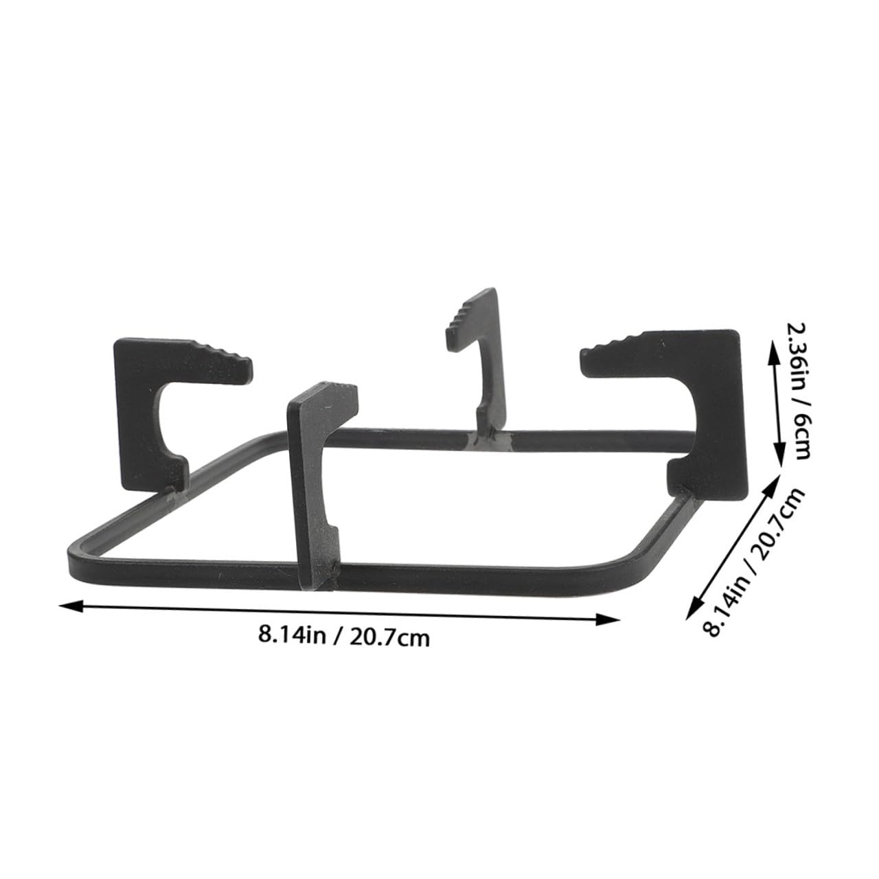 2 Stück Topfträger aus Gusseisen für Gasherd Stabiles Design und Hohe Haltbarkeit für Küche und Camping Rutschfeste Herdstützen für Wok und Töpfe