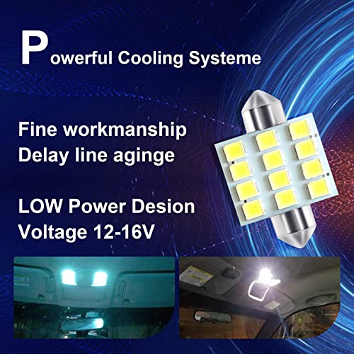 Grafken 24Pcs Dome Light Car Bulb Kit Set T10 31Mm 41Mm Led Interior Replacement Bulbs For Car Interior Lights Dome Lights Plate Lights Map Lights Door Lights License #TOP2