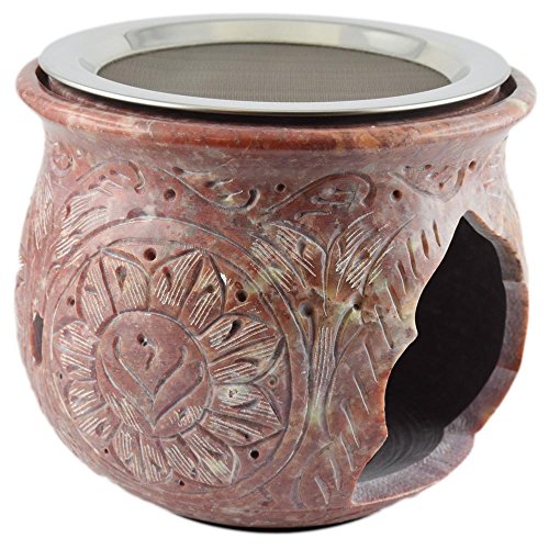 Choppe de Gaïa - Quemador de Aceite, Resina e Incienso de esteatita, Modelo Grande Cover