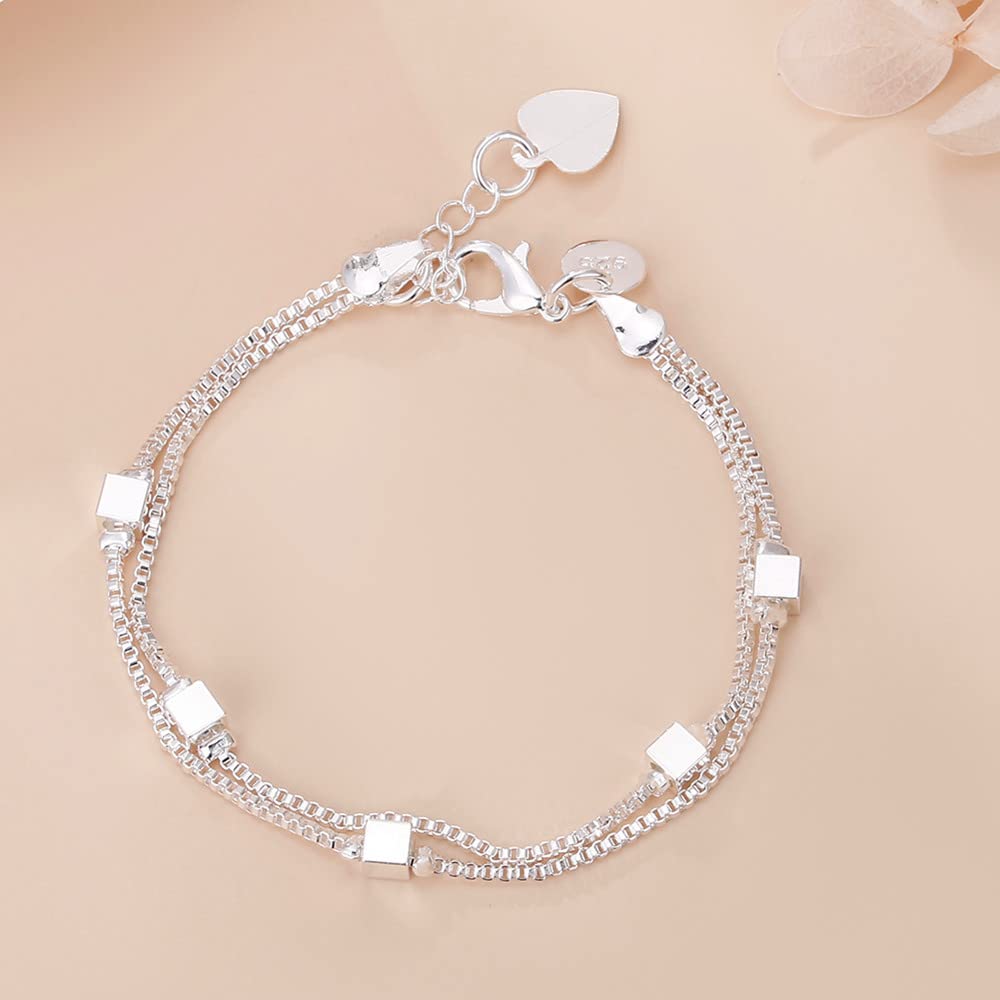 Bracelet de chaîne géométrie femmes pour éviter les allergies