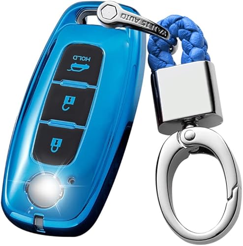 Miniatura 10 de ontto Funda para llave de automóvil para Nissan Ariya Pathfinder Kicks X-Trail Rogue 2023 Smart Remote Key Skin Soft TPU Key Glove ScratchScratched