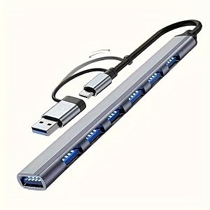 7In2 hub Extender USB hub 2 0 hub USB Adapter Station Ultra-Thin Portable Data hub Suitable for Notebook