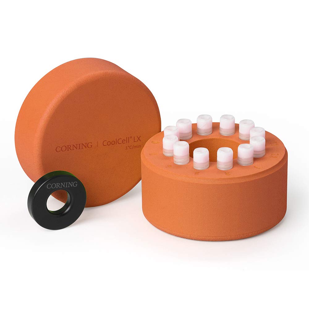 BCS-405O Orange CoolCell LX Freezing Container, 12 x 1-2 mL Cryo Vials