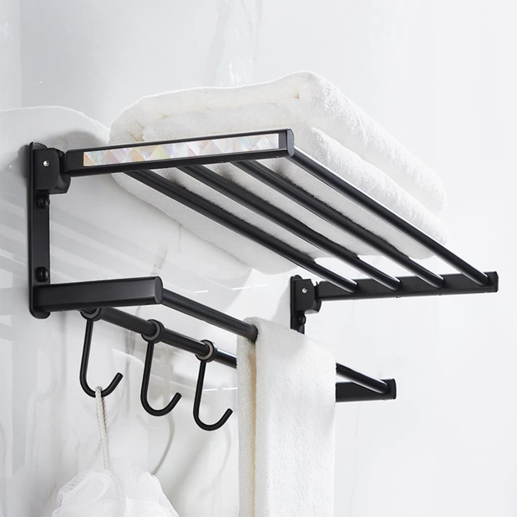 Porte-serviettes de salle de bain suspendu pour organiser les draps de douche en coton