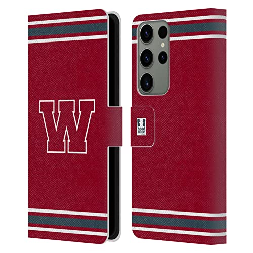 Housse cuir Galaxy S23 Ultra style universitaire pour le bureau