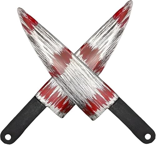 Halloween Machete Fake Knife Prop Bloody Machete Halloween Costume Cosplay Party Horror Accessories 1 PC