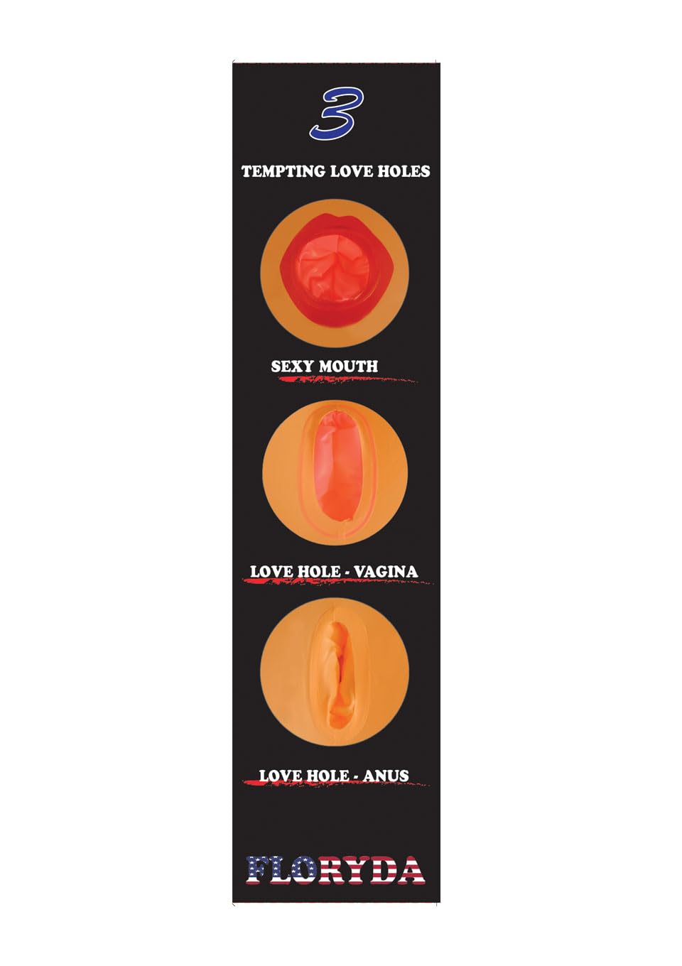 FLORYDA LOVE DOLL BAMBOLA SESSUALE GONFIABILE BIONDA AMERICANA GRANDEZZA REALE 3 FORI