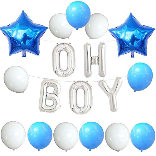 oh boy balloons silver
