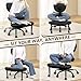 AtHope Ergonomic Cross Legged Office Chair with Wheels - Adjustable Height for Meditation, ADHD Desk & Yoga - Wide Criss Cross Design with Lumbar Support, Kneeling Chair - Black