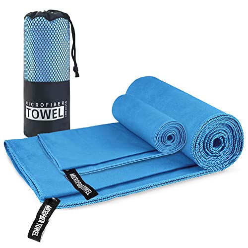 La mejor selección de Toallas de Microfibra Walmart los 10 mejores. 44 DAHAN Toalla de Microfibra 2 Pack, Toalla Deportiva Secado Rápido, Toalla Gym Suave y Ligero para Natacion, Deporte, Baño, Viajes, Yoga, Etc (Azul)