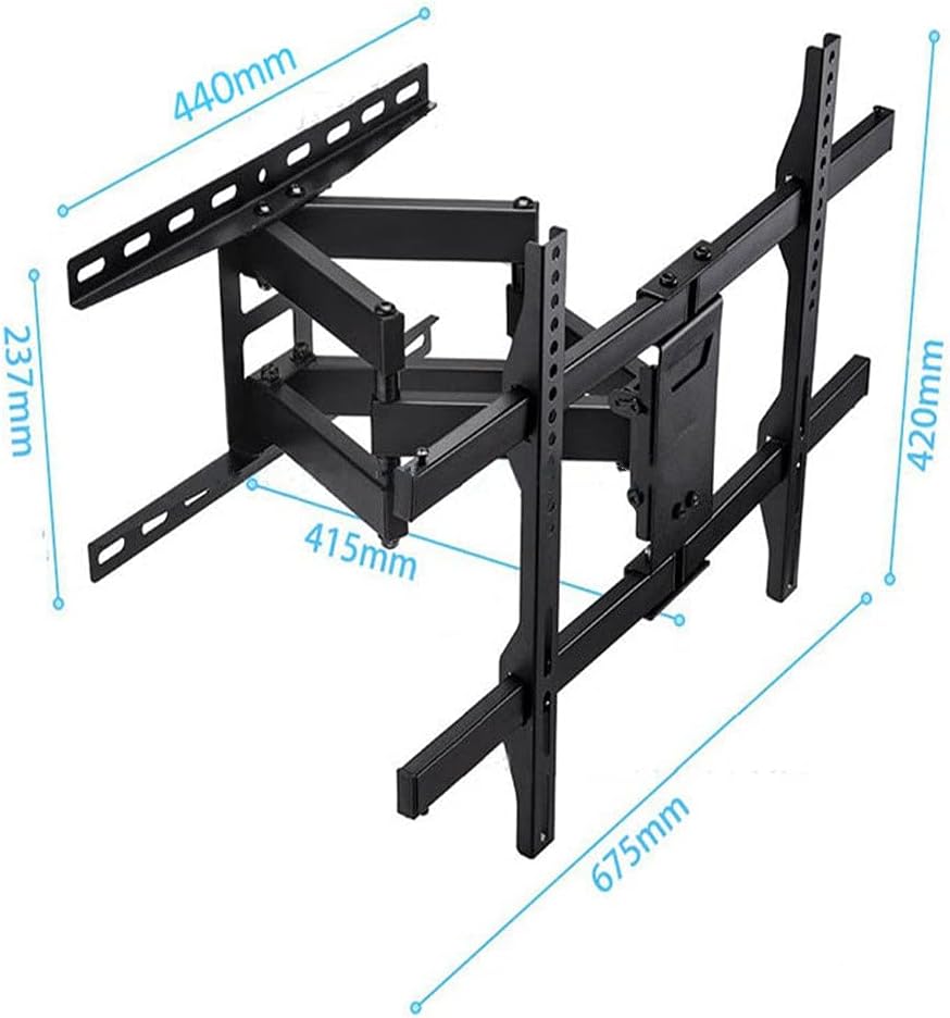 30"-70" 60" Vesa 600x400 45kg Full Motion 6 Arm Adjustable Tv Bracket Curved LCD Wall Mount Led Stand Swivel