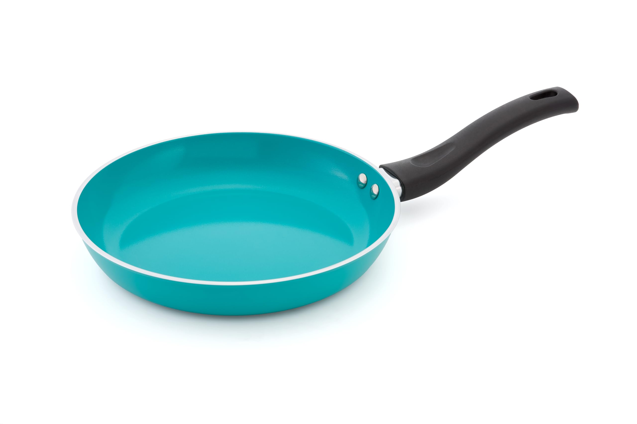 Judge Ceraglide Poêle à frire 24 cm - Revêtement céramique anti-adhérent, facile à nettoyer, compatible induction - Turquoise