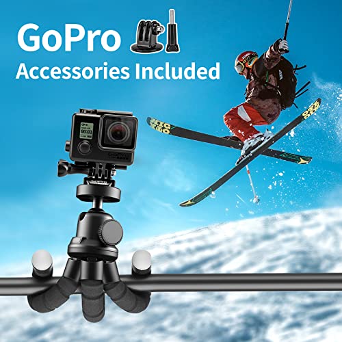 image for Aureday Phone Tripod, Flexible Tripod for iPhone and Android Cell Phon
