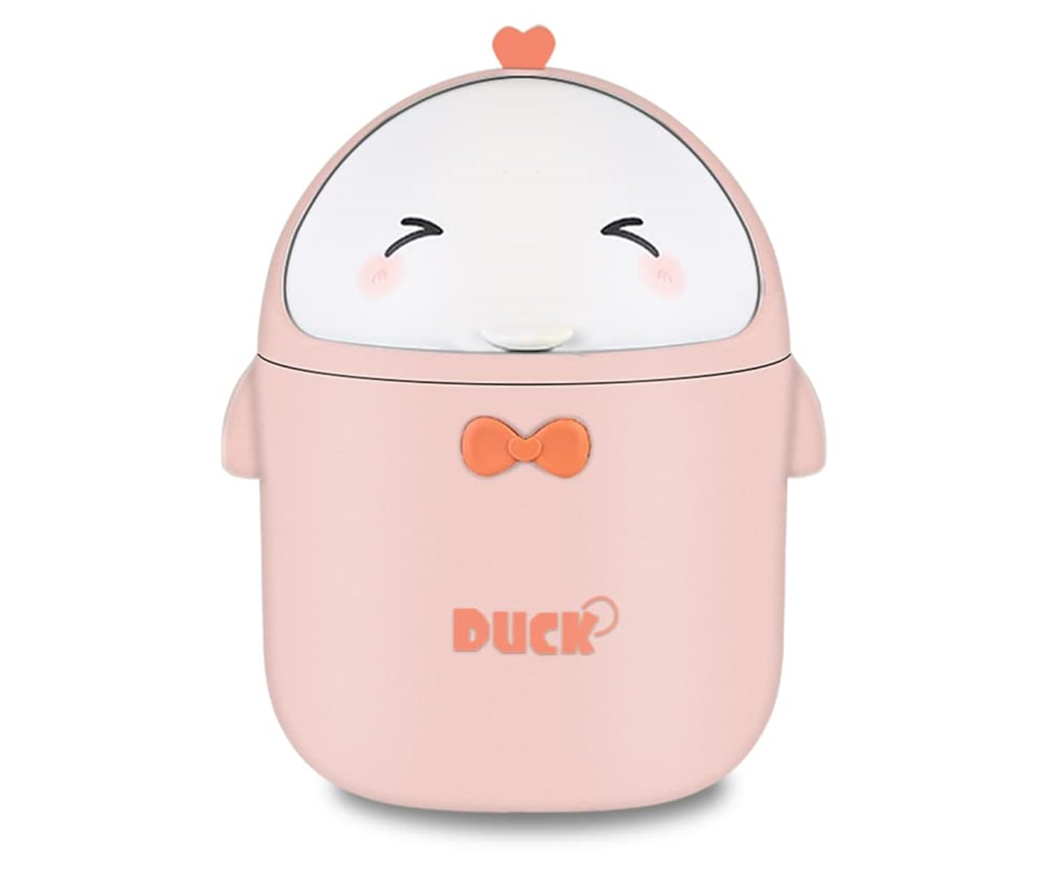 TOGHPUW Desk Bin, Mini Trash, Cute Small Waste Bin, Deskbin with Lid, Suitable For Office, Bedroom, Children'S Room (pink) โ image 1