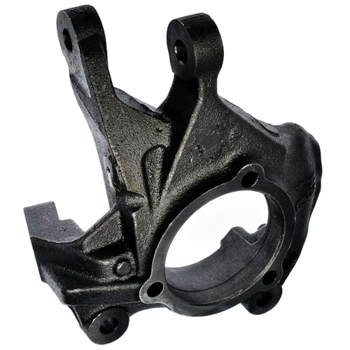 Image of Detroit Axle - Front Right Steering Knuckle for Jeep 2007-2012 Wrangler 2018 Wrangler JK, Passenger Side Steering Knuckle Assembly 2008 2009 2010 2011 Replacement