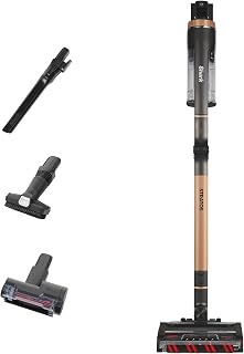 Shark Stratos Snoerloze Steelstofzuiger, PowerFins Plus, 60 Min. Gebruiksduur, Anti Hair Wrap & CleanSense IQ Stofzuiger met Auto-Set, Huisdier-, Spleet- en Multi-Oppervlakmondstuk, IZ400EUTBK