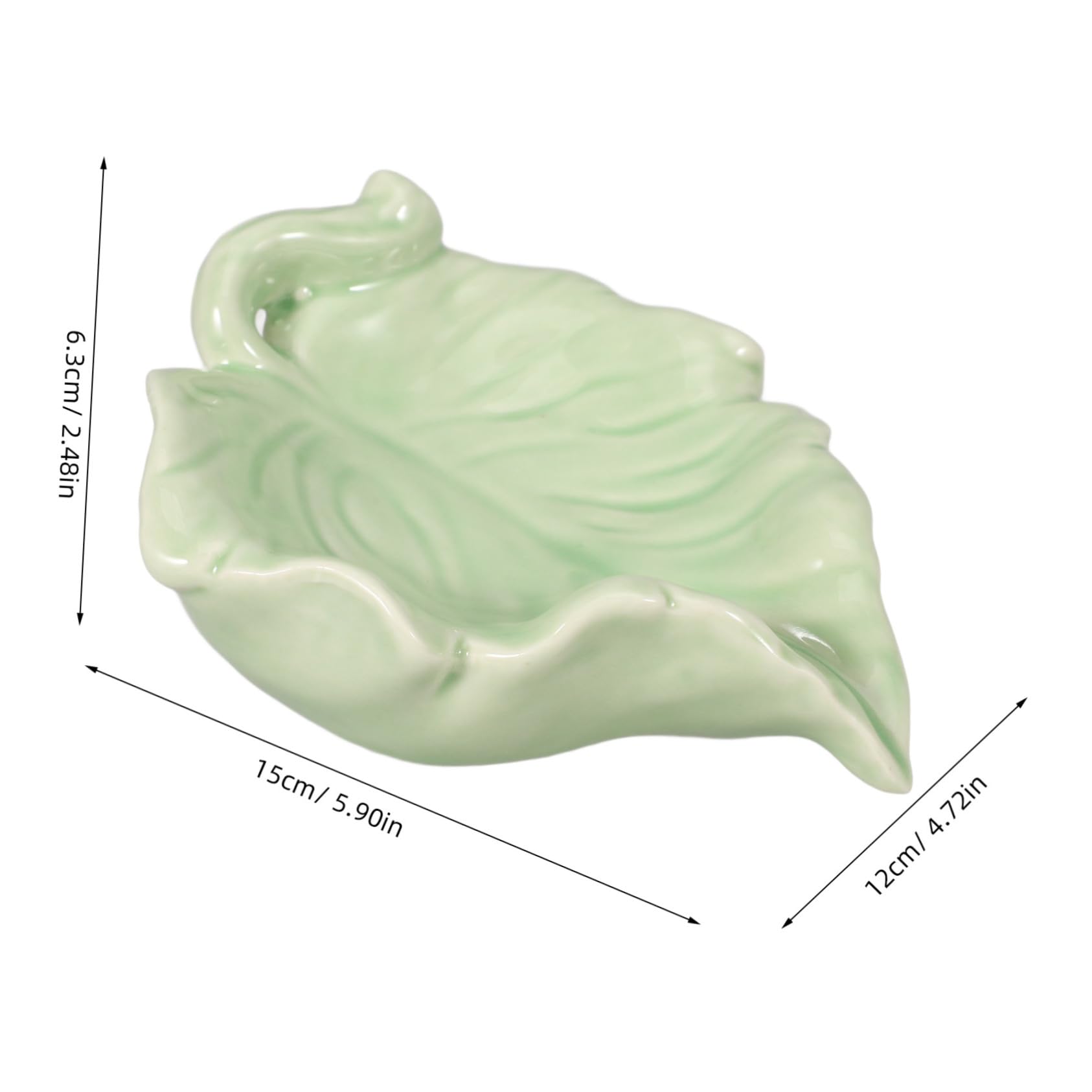 PRETYZOOM 3stücke Ceramic Self-draining Soap Dish Leaf Shape Praktischer Seifenhalter Mit Abflussdesign Für Bad Küche Und Hotel Stilvolle Seifenschale Keramik Für Bar Seife Und Kleine
