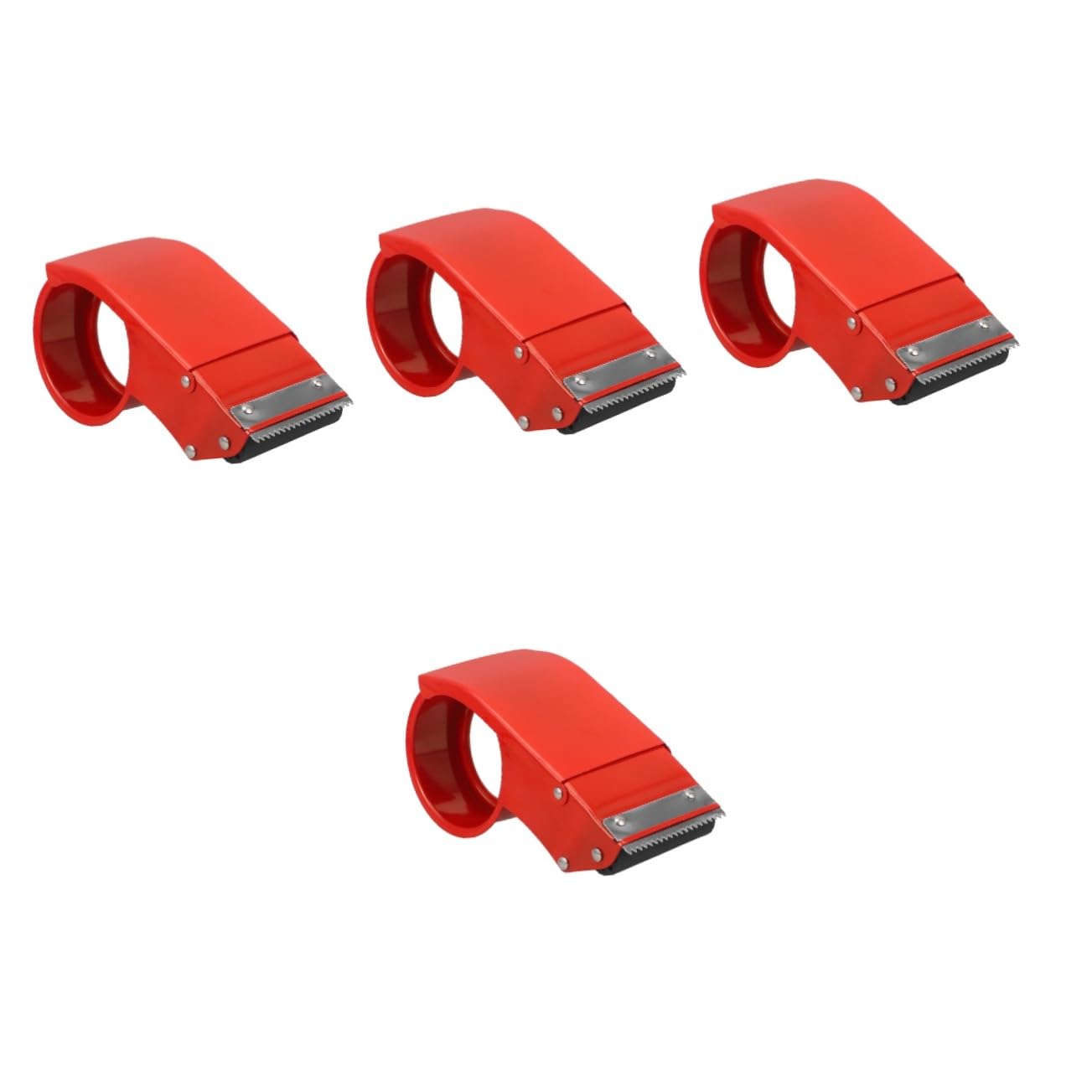 4stücke Tape Dispenser Für Büro Und Zuhause Tragbarer Klebebandspender Mit Cutter Robuster Abroller Für Versand Und Bastelprojekte Praktisches Elegantes Design
