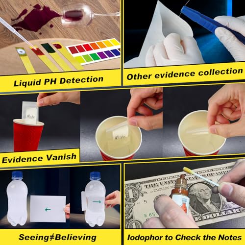UNGLINGA Detektiv Spielzeug Set für Kinder, Detektiv-Experimente Fingerabdrücke Mitbringexperiment, Rollenspiel, Mitbringsel, Geburtstagsgeschenk , Spionagebrille Spionagemittel Spielzeug Spionage Kit