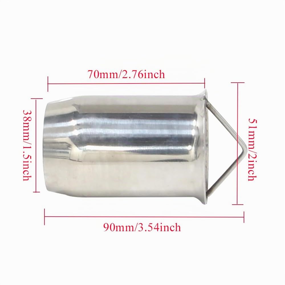 Silenziatore per moto, KACEPAR 51mm DB Killer Muffler Baffle, Silenziatore universale del tubo di scarico, Silenziatore rimovibile, 2 pezzi