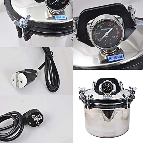 Esterilizador de autoclave de vapor portátil de 8 L