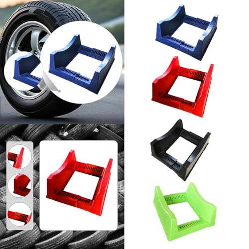 Image of Car Tire Display Rack Wheel Stand For Display For Exhibition Trade Show Blue