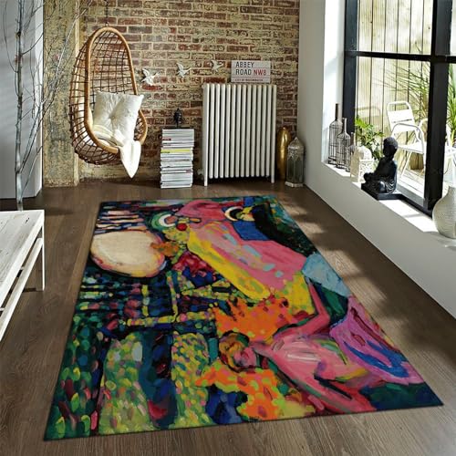 Tapis de salon Kandinsky style idéal pour chambre d’enfant