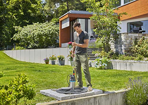 Foto von Gardena Tauch-Druckpumpe 5900/4 inox: Tauchdruckpumpe mit 5900 l/h Fördermenge, mit Schmutzfilter, geräuscharmer Betrieb, Trockenlaufsicherung über Schwimmschalter (1768-20)