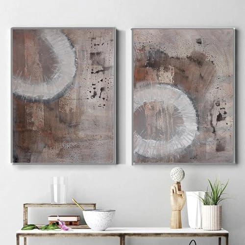 Tableau abstrait moderne salon et décoration murale toile 60x80
