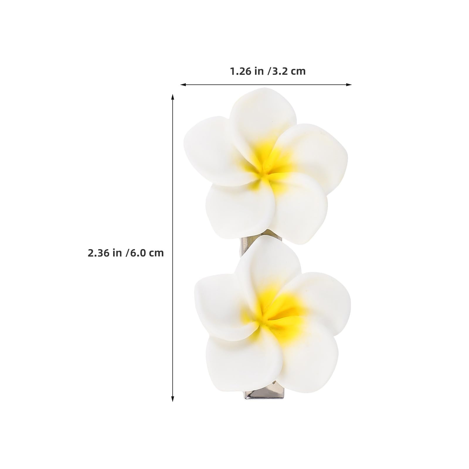 OUNONA 20 forcine per capelli: piccole forcine a forma di fiore - accessori per capelli in resina Plumeria per donne - fermagli per da ragazza, forcina a forma di fiore bohémien