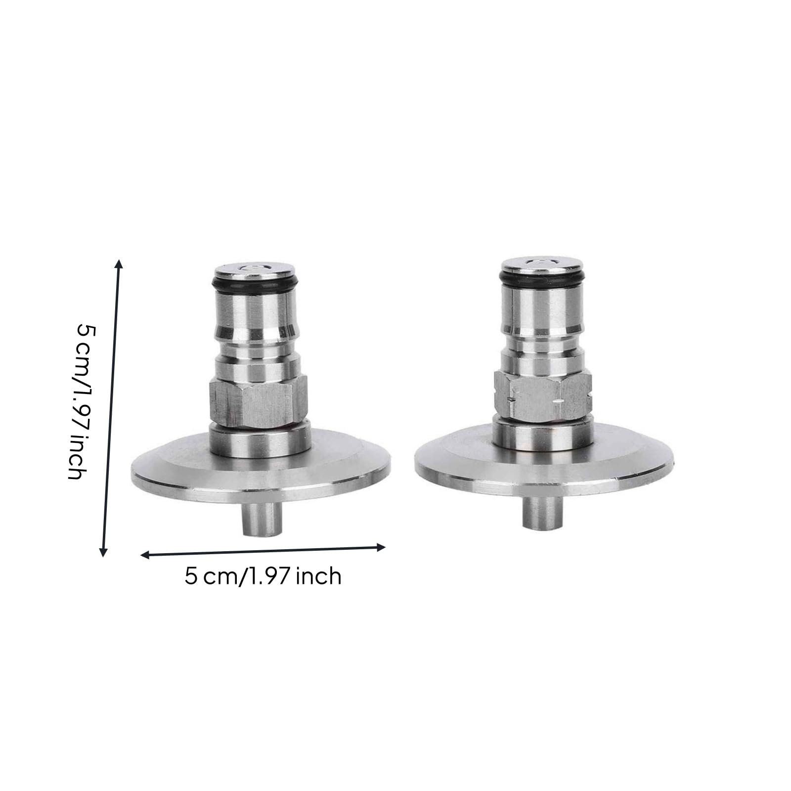 Válvula Dispensadora Bebidas para Barril Cerveza con Poste Bola Acero Inoxidable con Anillo Sellado para Mantenimiento Cerveza, 9/16