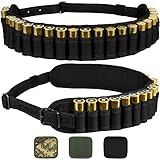 BRONZEDOG Waterproof Shotshell Holder Nylon Belt Case Ammo Gauge Adjustable Shotgun Rounds Shoulder...