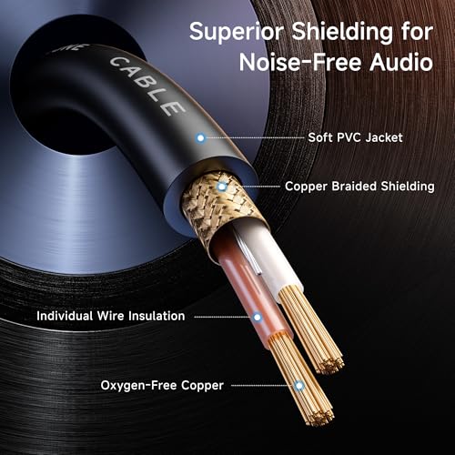 Câble microphone XLR blindé Cable Matters lot de 3 cordons OFC couleur avec repérage facile