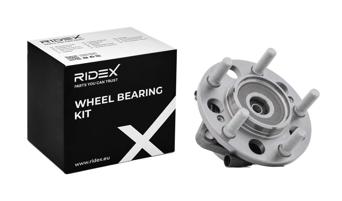 RIDEX 654W0487 Juego de cojinete de rueda Delantero Izquierda Derecha con sensor ABS incorporado Rodamiento integrado en buje de rueda Compatible con SSANGYONG Rexton/Rexton II GAB