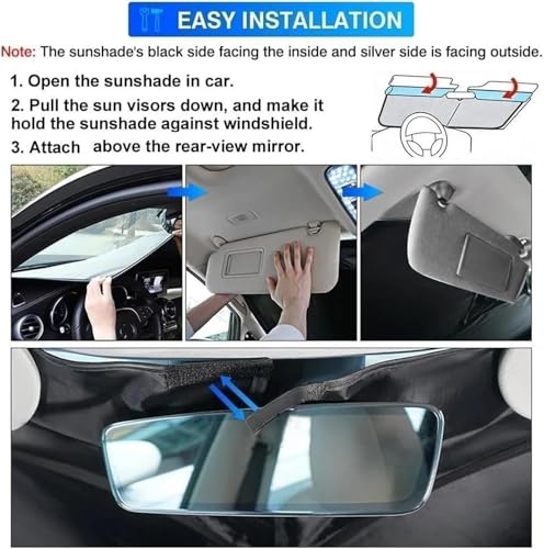Protection de pare-brise MG4 EV isolant intérieur premium - 7