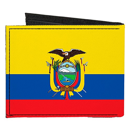 Buckle-Down Canvas Bi-fold Wallet-Ecuador Flag2