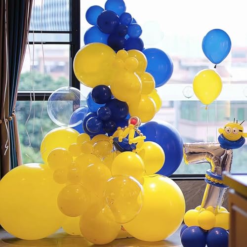 Image of Voircoloria Lemon Yellow Balloons, 66pack 12inch Mustard Yellow Latex Party Balloons for Birthday Baby Shower Graduation Wedding Gender Reveal Anniversary Party Decorations