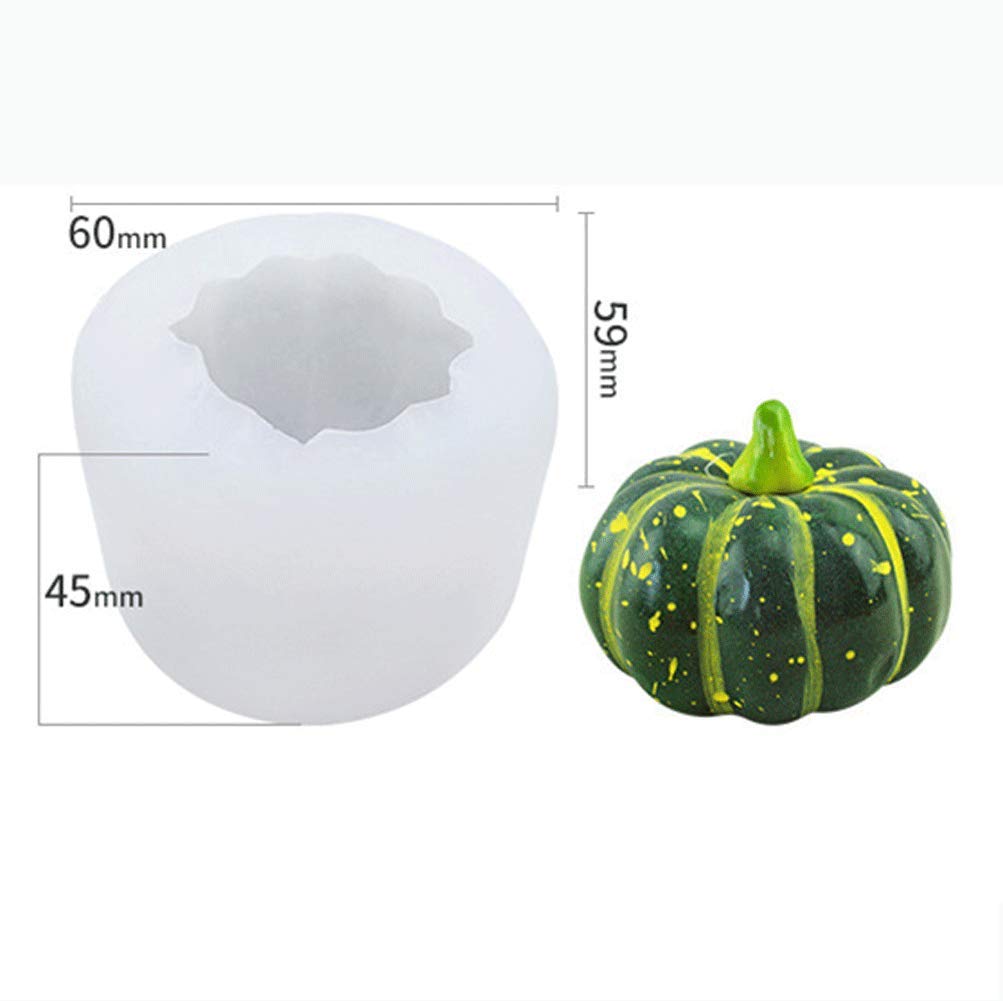 Stampo In Silicone A Forma Di Zucca Per Halloween/Autunno - Per Candele, Saponi, Gesso, Fai Da Te, Decorazioni