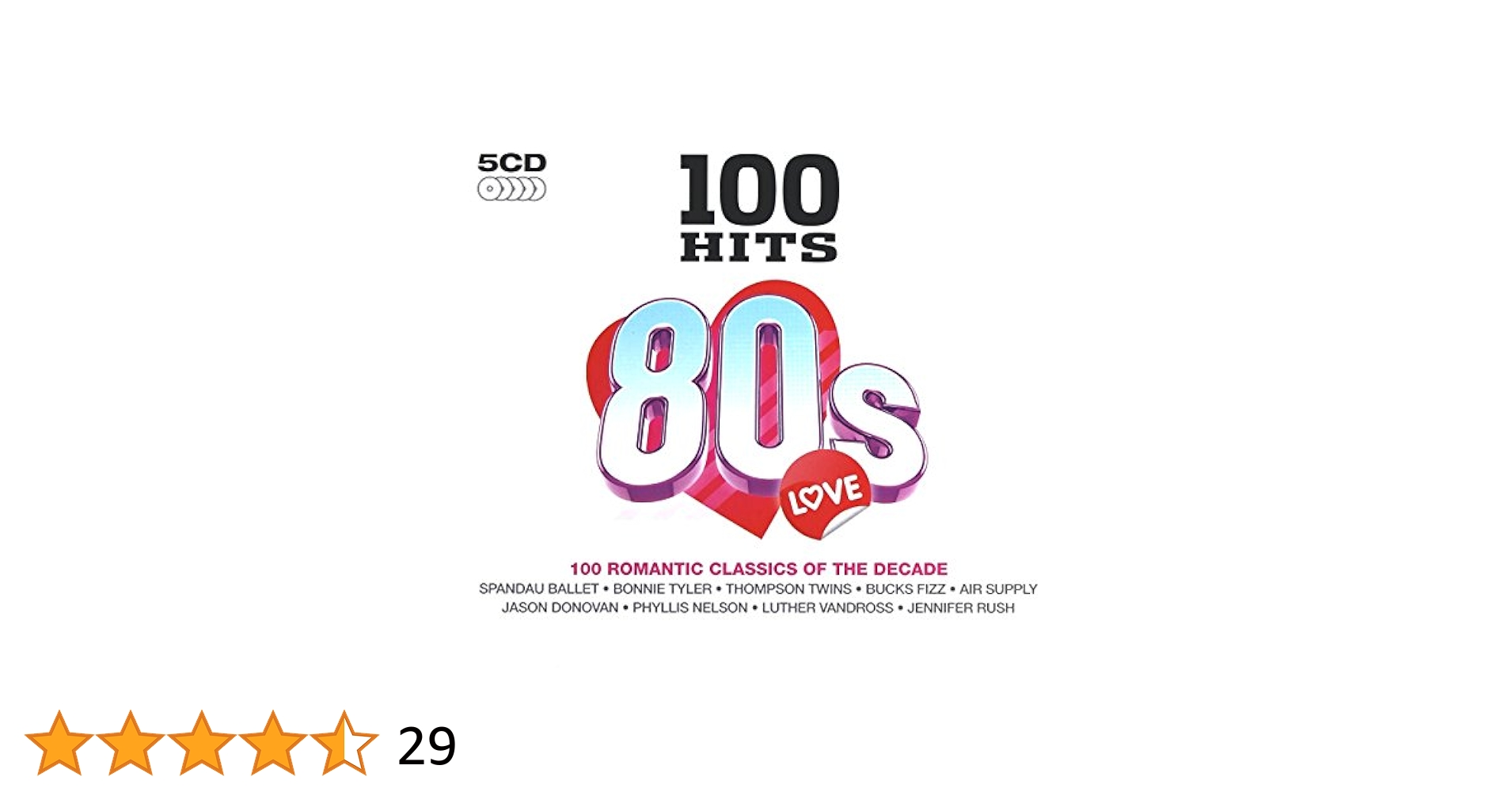 BEST HITS 100 80's 5枚組 CD Various Artists : 100 Hits: 80s CD 5 discs (2007) Expertly