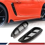 Fits for Porsche 718 Boxster Cayman 2016-2021 Dry Carbon Fiber Door Side Fender Vents Trims Frame Air Intake Molding Cover