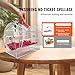 VEVOR Acrylic Raffle Drum,Professional Raffle Ticket Spinning Cage with 2 Keys, Transparent Lottery Spinning Drawing, Holds 5000 Tickets or 200 Raffle Balls, Raffle Ticket Box for Lottery Games Bingo