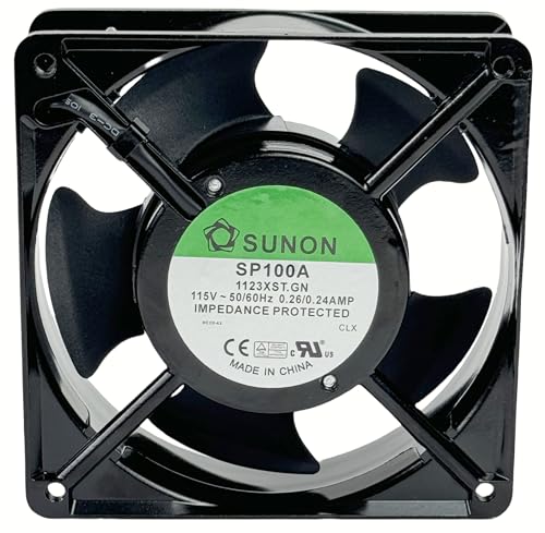 Image of for Sunon SP100A-1123XST.GN 115V AC 120x120x38mm Cooling Fan 50/60Hz 0.26/0.24A AC Axial Fan 50 dB 1800 RPM 2-Pin