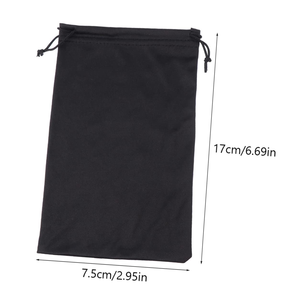 Sosoport Kordelzugtasche Für Sonnenbrillen Sonnenbrillenetui Kinderbrille Gehäuse Sonnenbrillentasche Schnee Taschen Goggle Schlankes Brillenetui Gläser Black Flanell