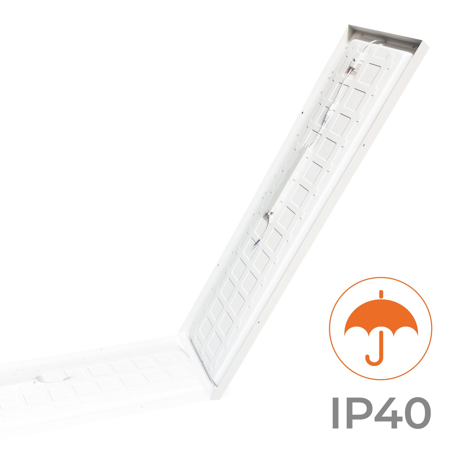 LED ATOMANT Plafon LED Panel Superficie 120x30cm 48W, CCT (Selector de Color Blanco Calido, Neutro y Frio), 5000 Lumenes, Driver incluido