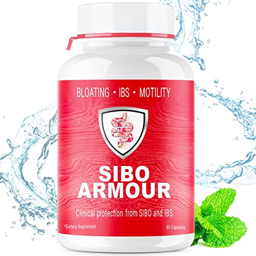 SIBO | IBS Relief (Clinical Grade Treatment) Bloating Diarrhea Leaky Gut Gas | Delayed Release Peppermint | Supplement Effective On Irritable Bowel Syndrome & Small Intestine Bacteria Overgrowth