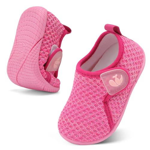 Image of FEETCITY Toddler Walking Shoes Slip On Toddler Shoes Boys Girls Kids Sports Sneakers Casual School Shoes Barefoot Shoes