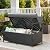 Flamaker Patio Loveseat Wicker Outdoor Furniture, All Weather Rattan Conversation Bench Chair with Large Storage Capacity and Cushions for Backyard, Outside Patio Porch (Black)