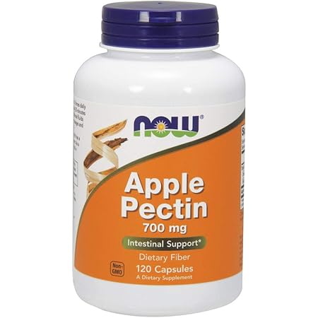 NOW Supplements, Apple Pectin 700 mg, Dietary Fiber, Intestinal Support*, 120 Veg Capsules